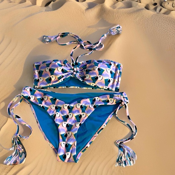 NWT Red Carter Bikini - Picture 1 of 9